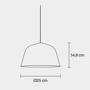 Ambit ceiling lamp Ø25 cm - dusty green - Muuto
