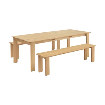 Assemble bench - Teak, 180 cm - Muuto
