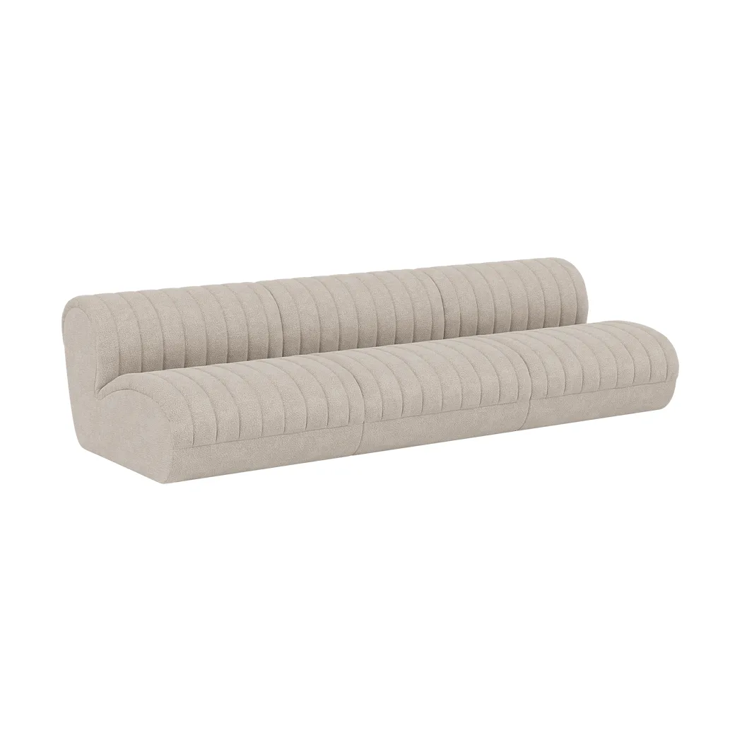 Coltre modular sofa, Configuration 1, turf-sand, 3-seater Muuto