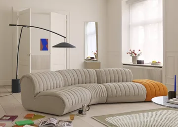 Coltre modular sofa - Configuration 4, turf-sand, 3-seater - Muuto