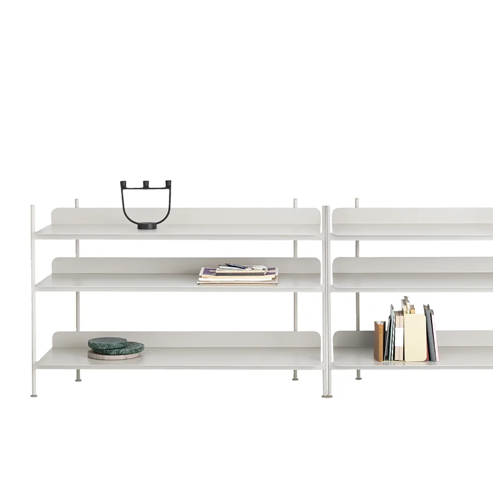 Compile configuration 1 shelving system, Black Muuto