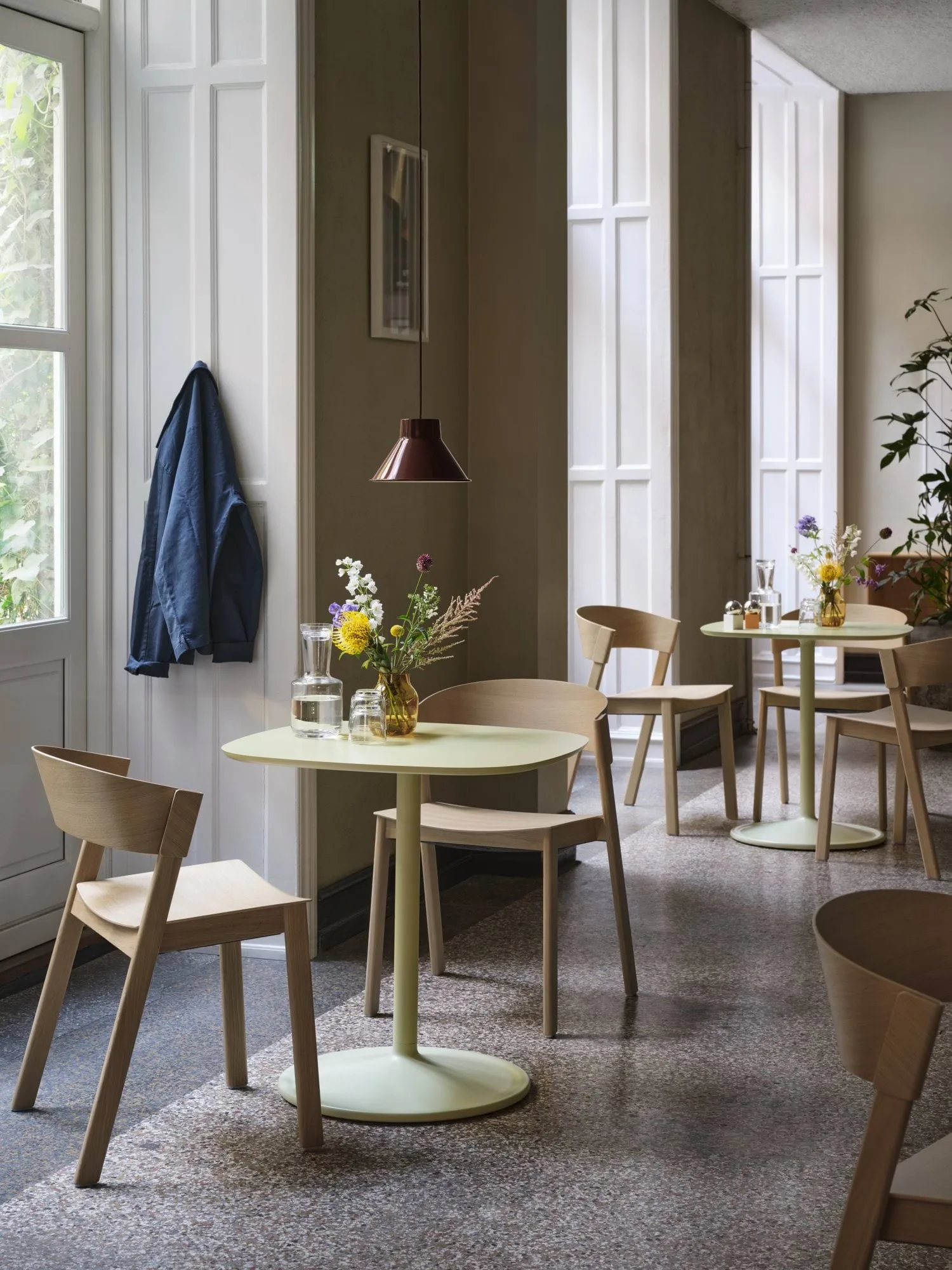 Cover Side Chair leather, Cognac-oak Muuto