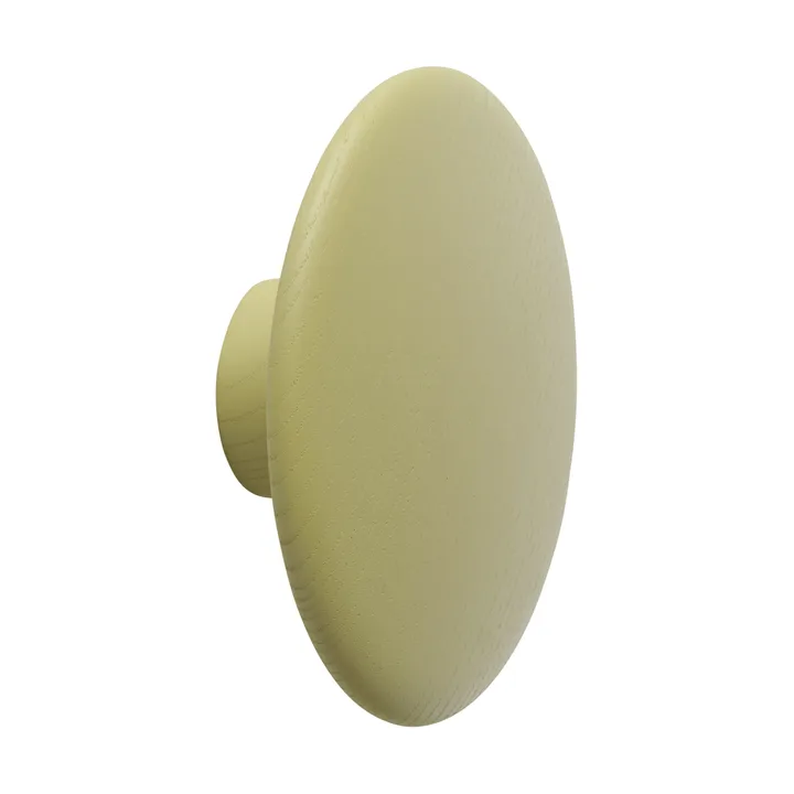 Dots Wood coat hook - Light olive, Ø13 cm - Muuto