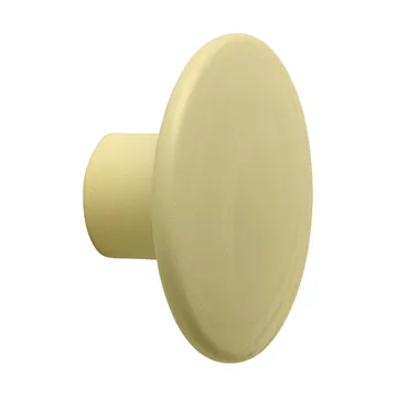 Dots Wood coat hook - Yellow-beige, Ø6.5 cm - Muuto