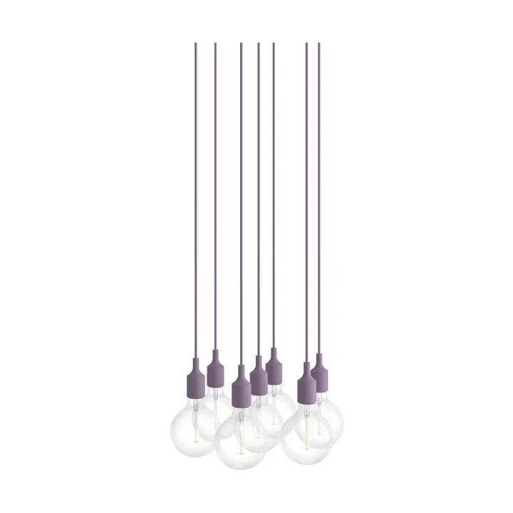 E27 Pendant Cluster 7 pendant - Dusty lilac - Muuto