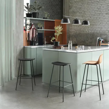 Fiber Tube Bar Chair 75 Cm - Black - Muuto