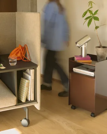 Folded Trolley open trolley - Black, 37.4x61.5x37.2 cm - Muuto