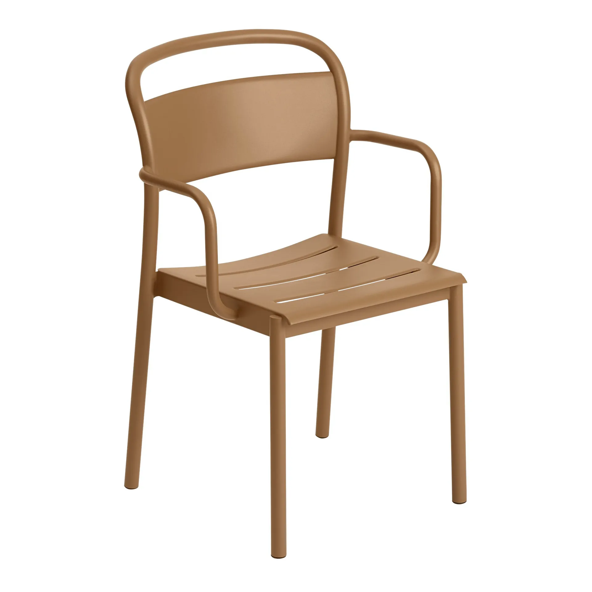 Linear steel armchair, Burnt orange Muuto