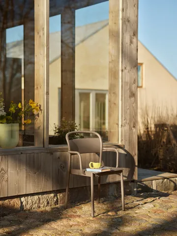 Linear steel armchair - Taupe - Muuto