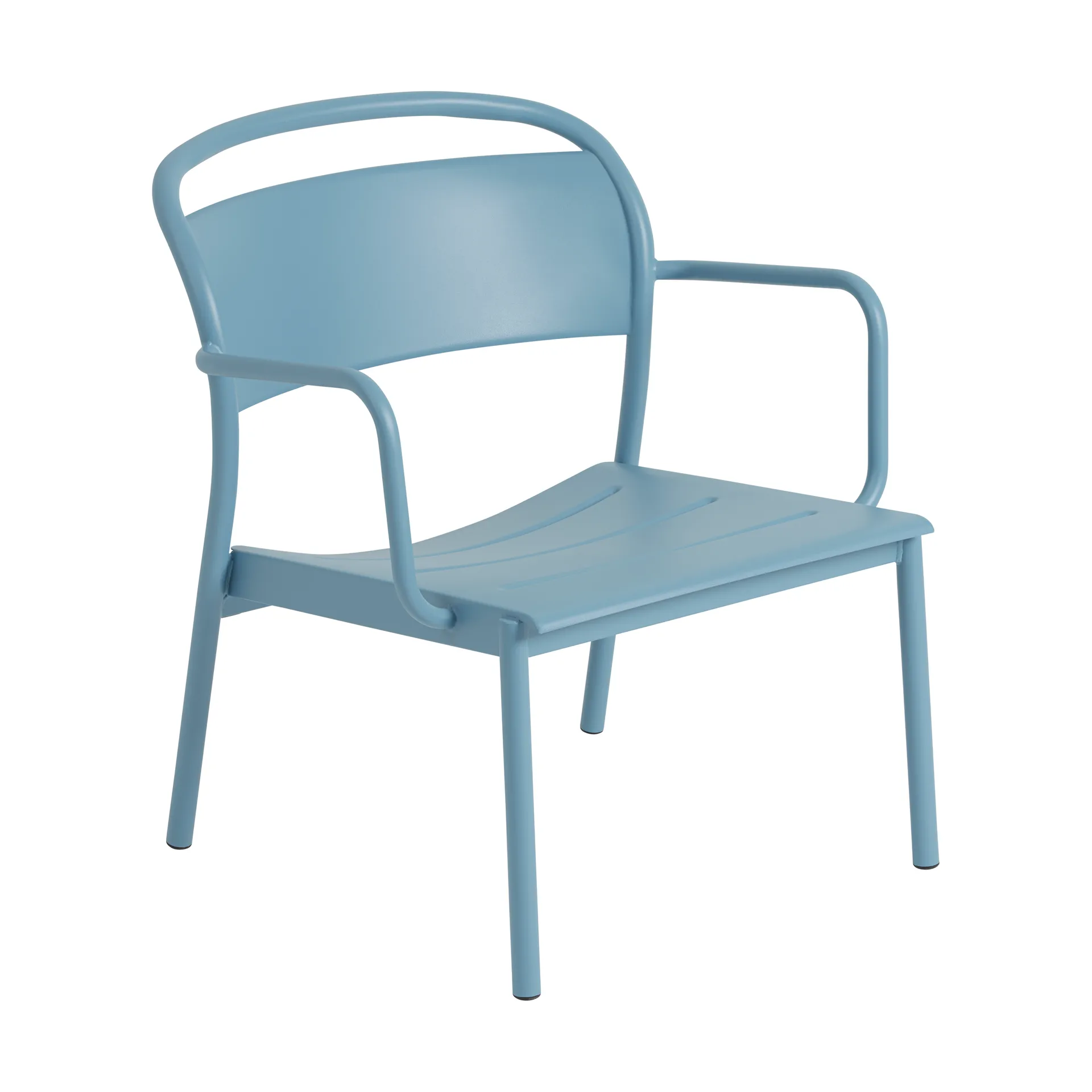 Linear Steel lounge armchair, Pale blue Muuto
