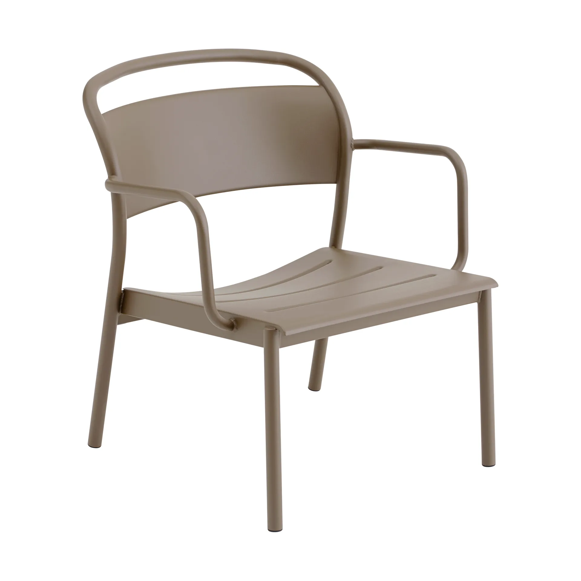 Linear Steel lounge armchair, Taupe Muuto