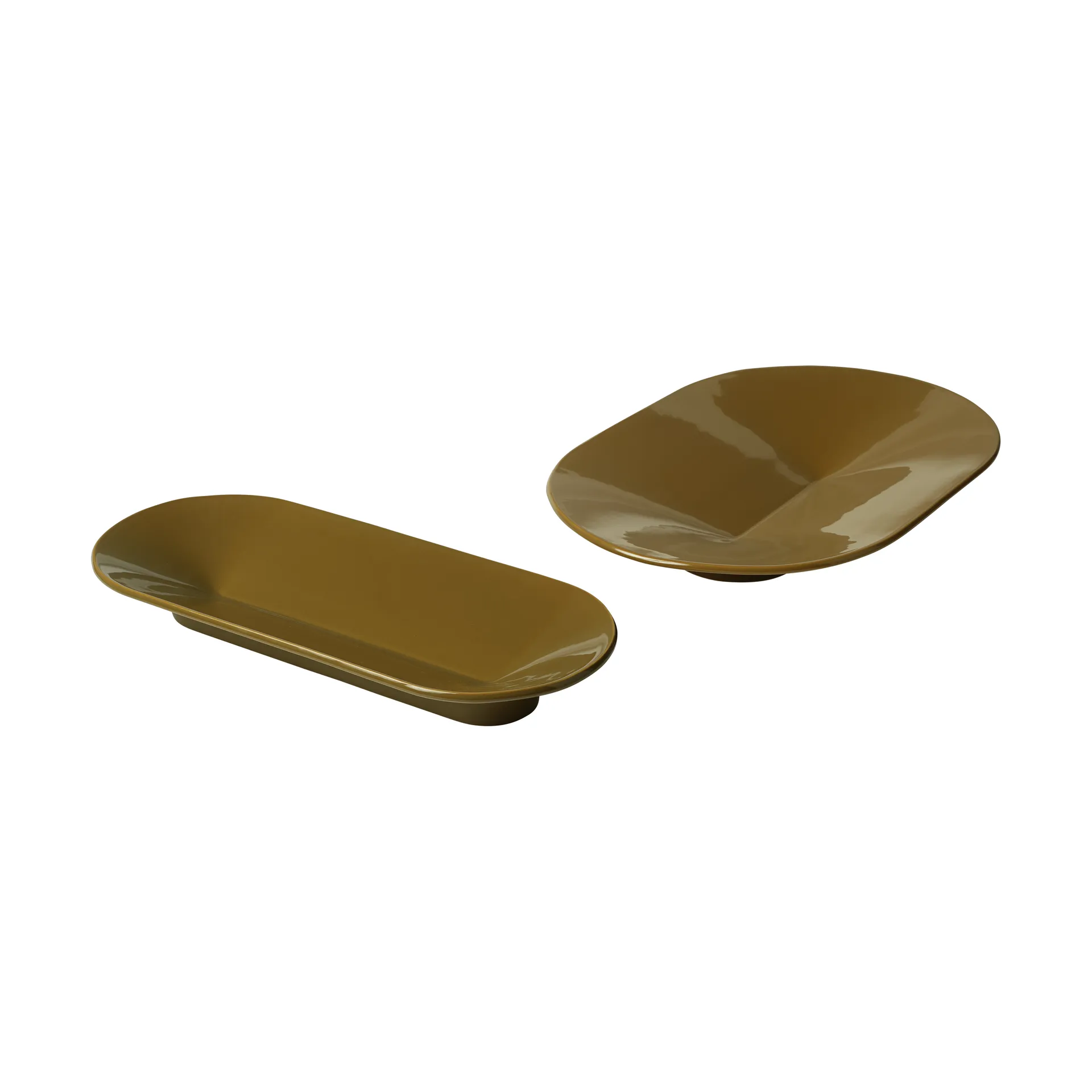 Mere bowl 51.5x21.5 cm, Brown Green Muuto