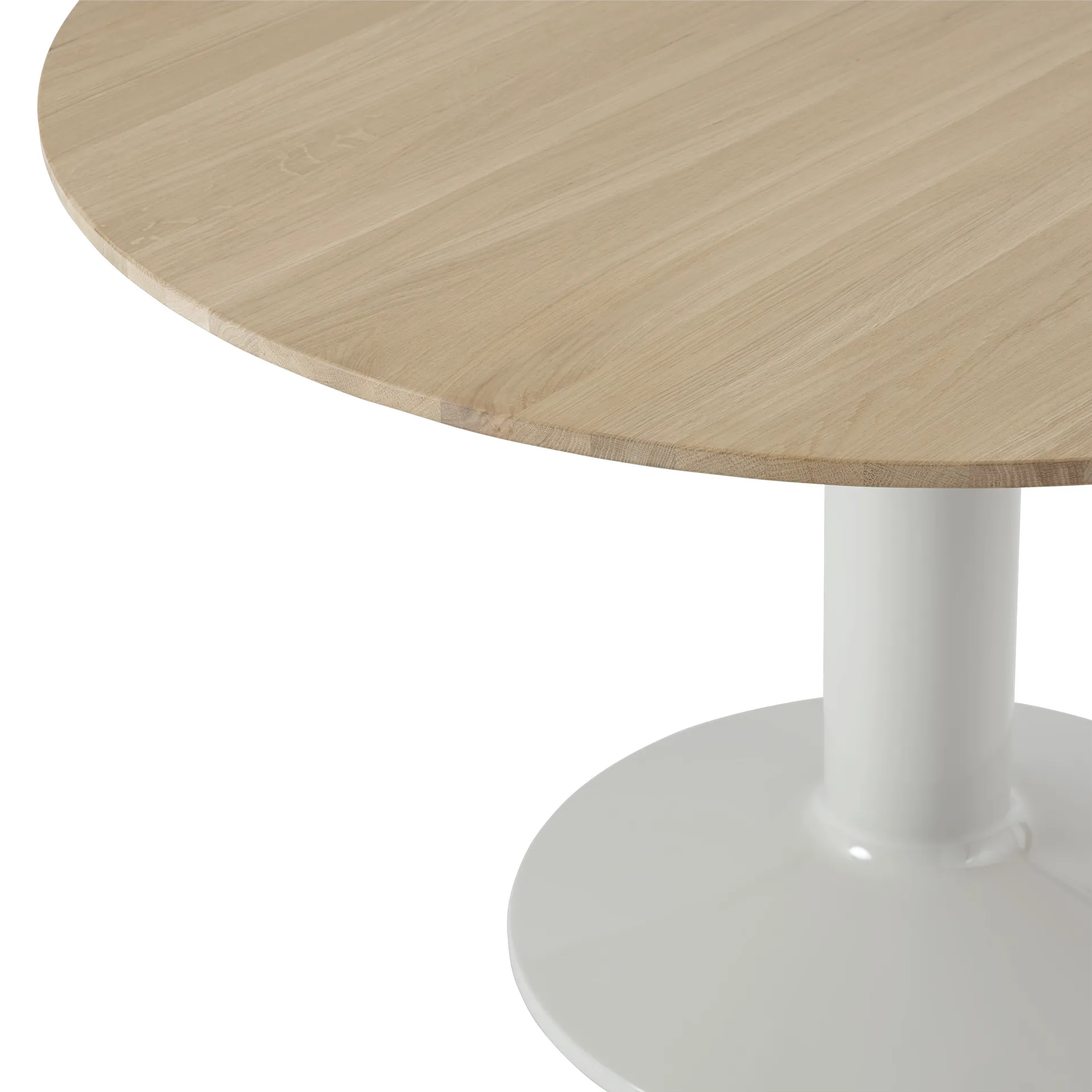 Midst pedestal table, Oiled oak-grey, Ø120 cm Muuto