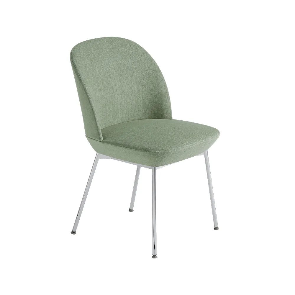 Oslo side chair fabric upholstered, Sto 941-Chrome Muuto