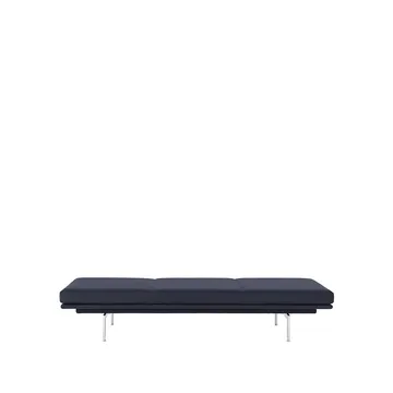 Outline daybed - Vidar 554-Aluminium - Muuto