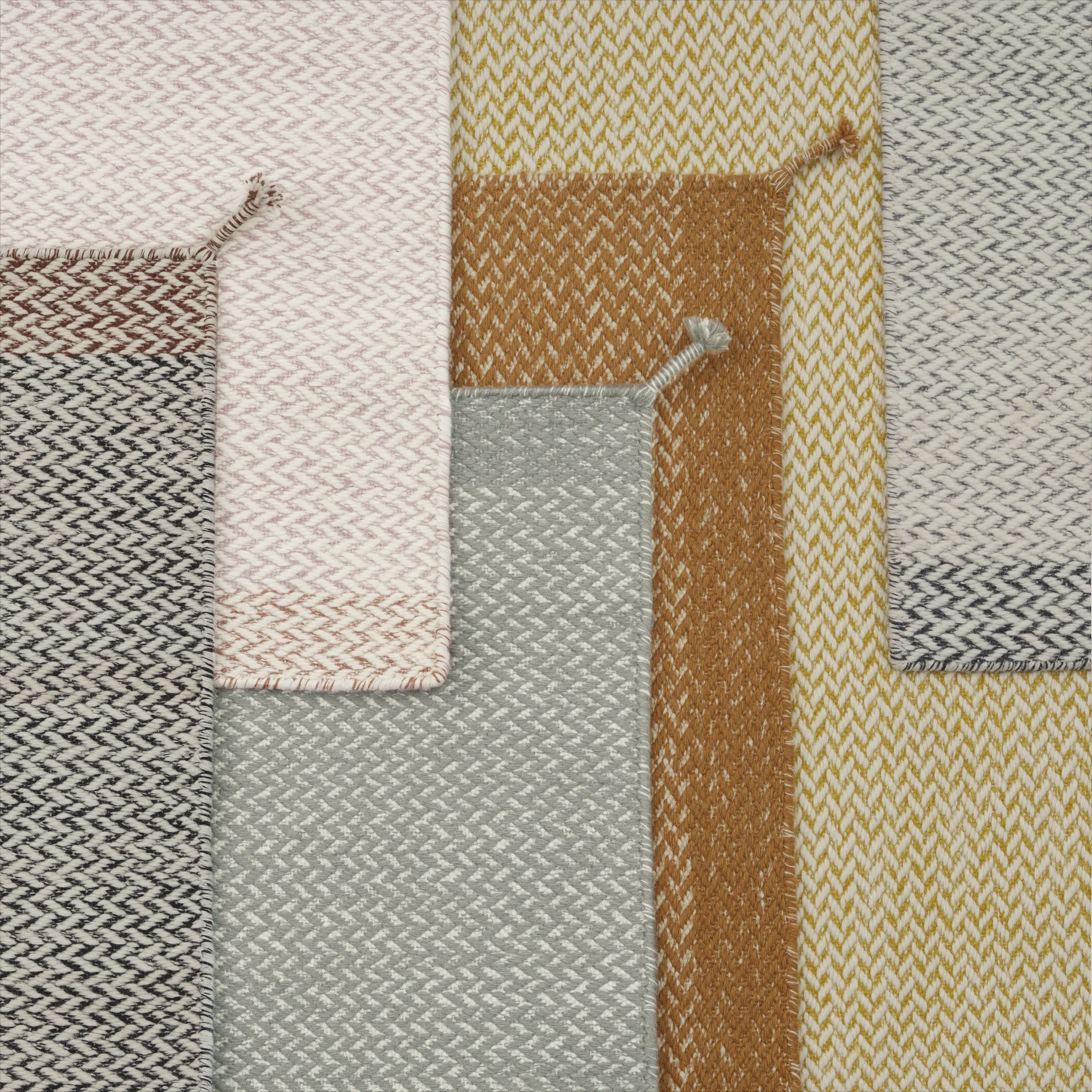 Ply wool rug 200x300 cm, Light Rose Muuto