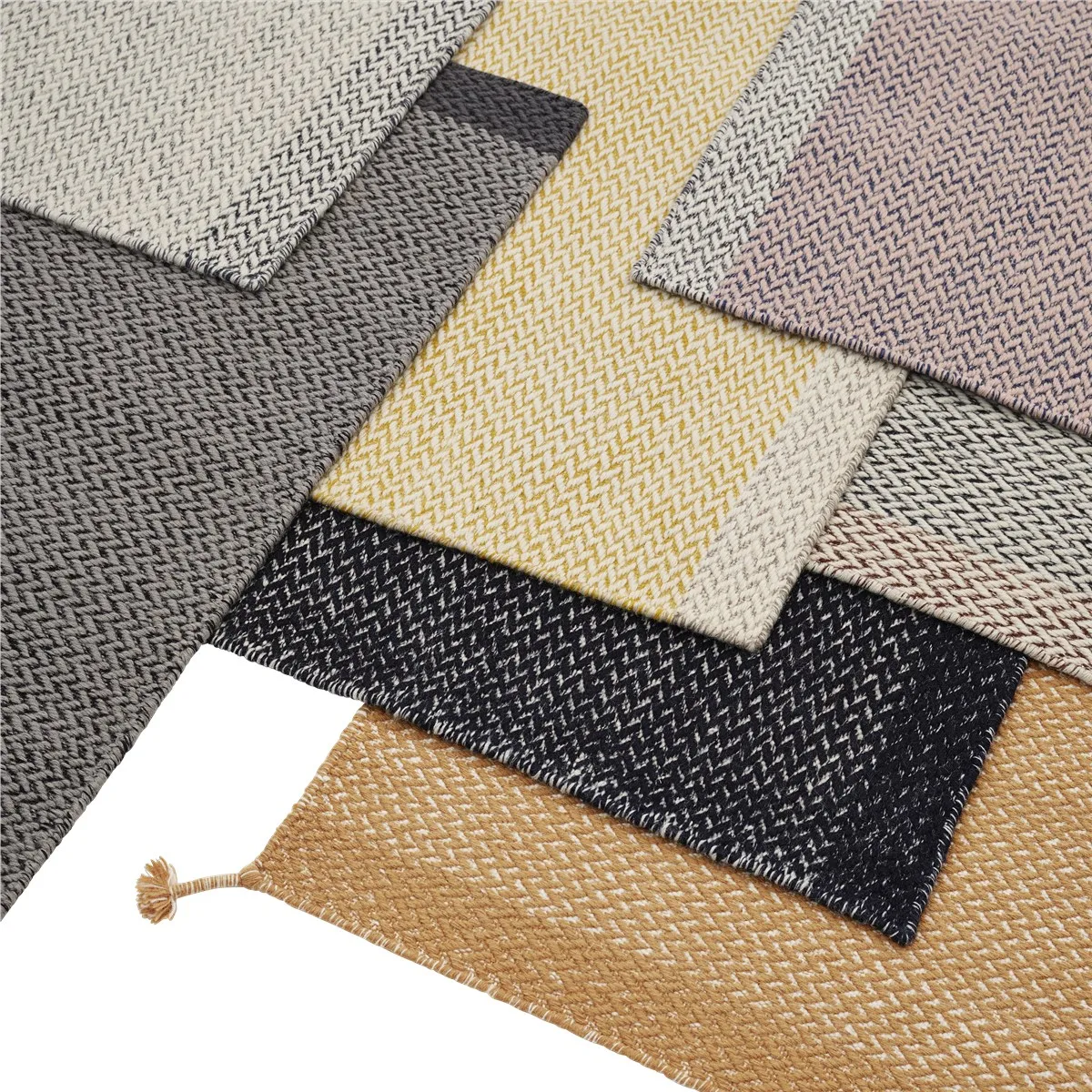 Ply wool rug 80x200 cm, Burnt orange Muuto
