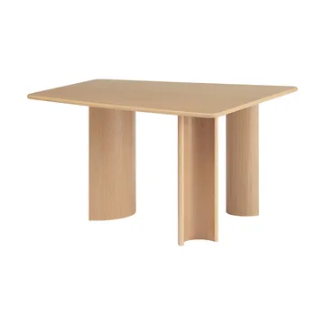 Re-norm dining table - Lacquered oak veneer, 130x120 cm - Muuto