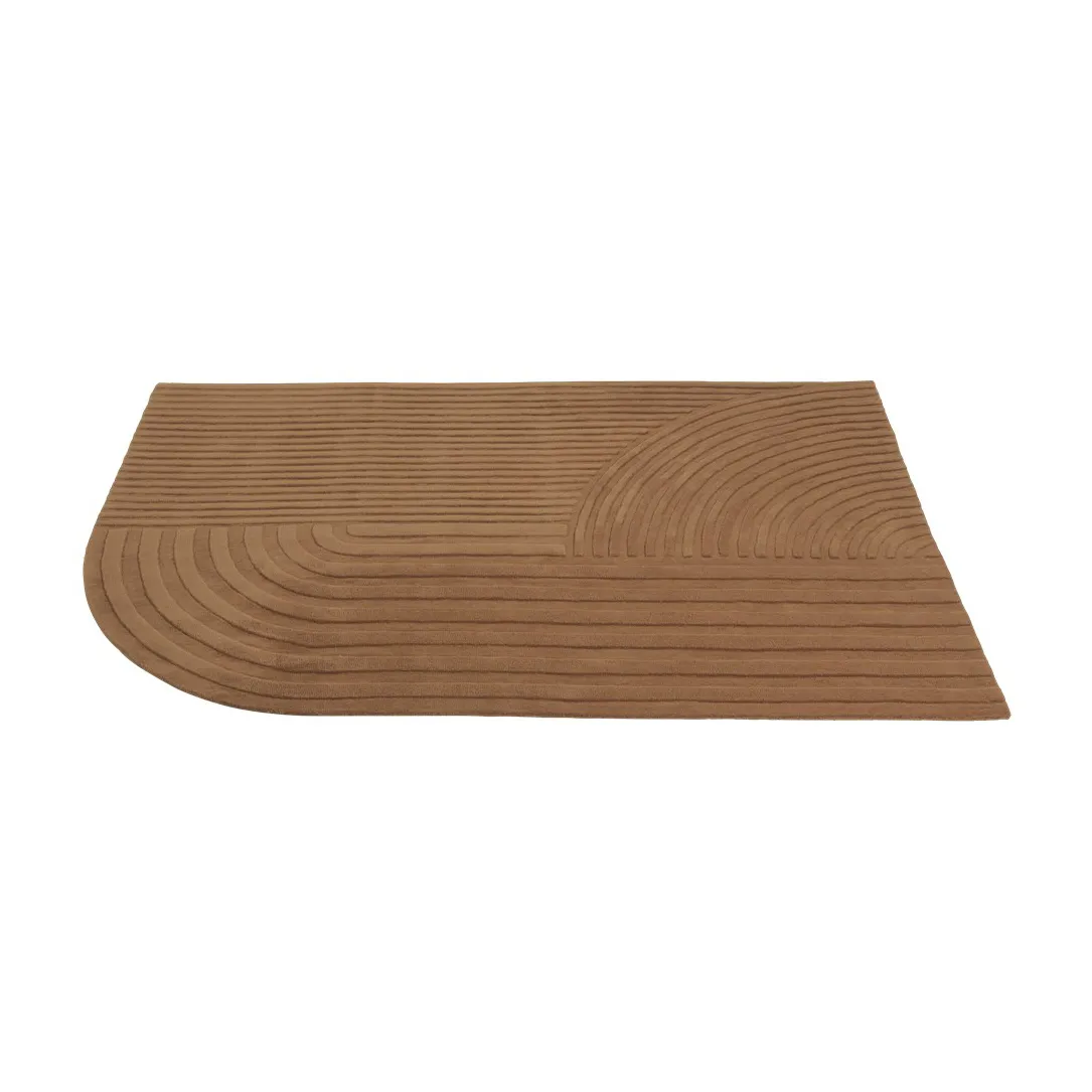 Relevo rug 170x240 cm, Burnt orange Muuto