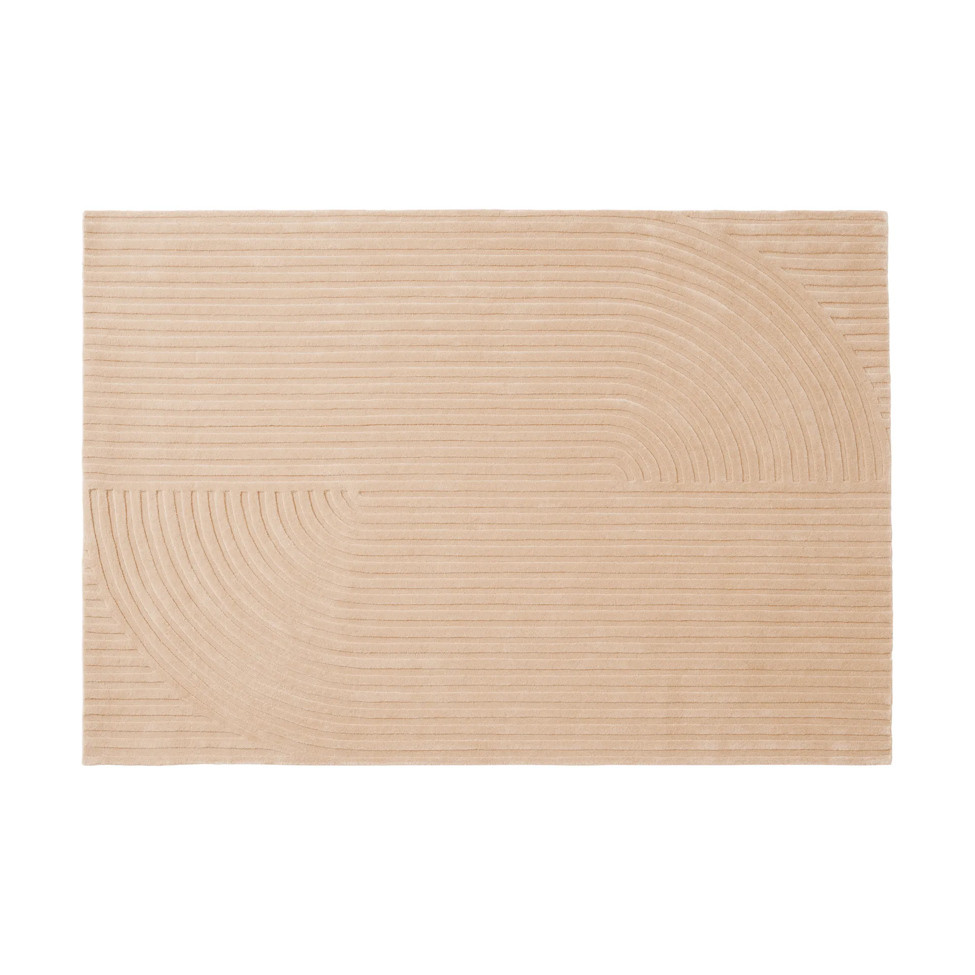 Relevo Rug Quattro wool rug, Light rose, 170x240 cm Muuto