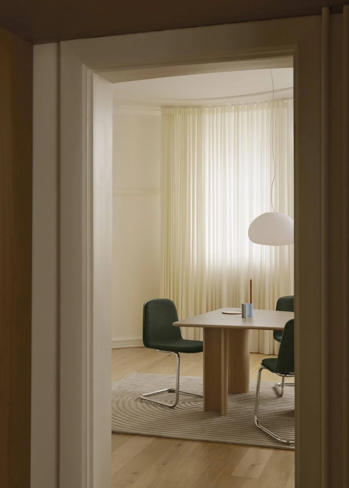 Relevo Rug Quattro wool rug, Off white, 200x300 cm Muuto