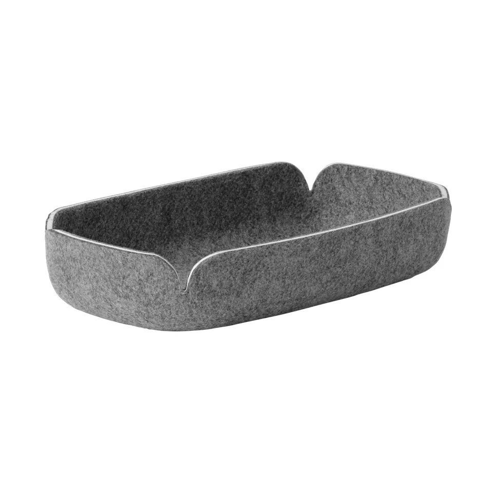 Restore tray 15.5x28 cm, Grey mélange Muuto