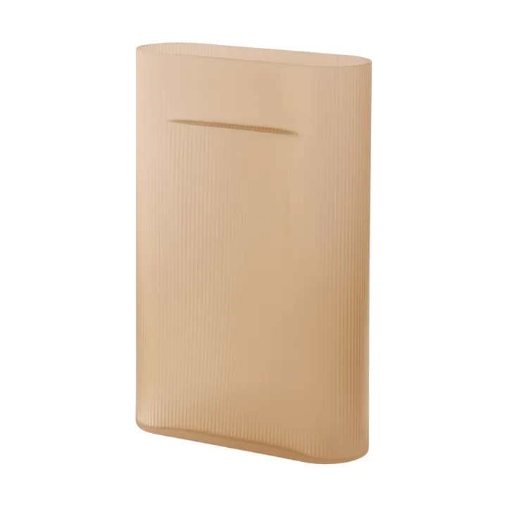 Ridge vase frosted glass 48,5 cm - Light orange - Muuto