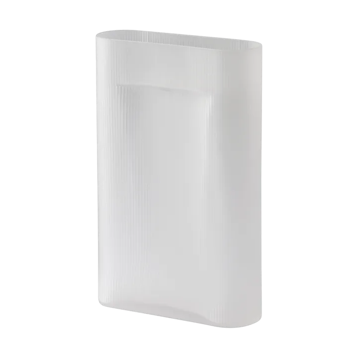 Ridge vase frosted glass 48,5 cm - White - Muuto