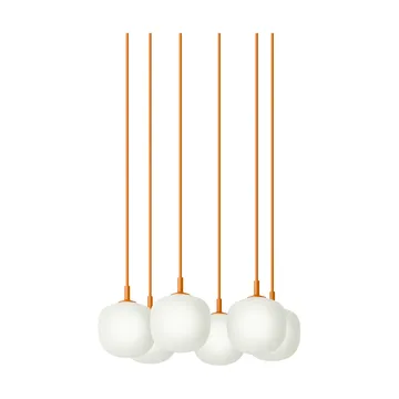 Rime Pendant Cluster 6 pendant lamp - Orange, Ø12 cm - Muuto
