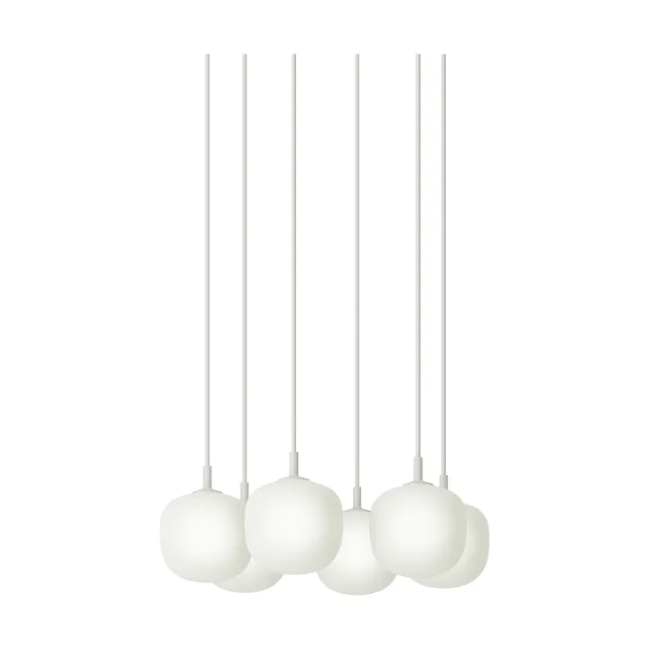 Rime Pendant Cluster 6 pendant lamp - White, Ø12 cm - Muuto