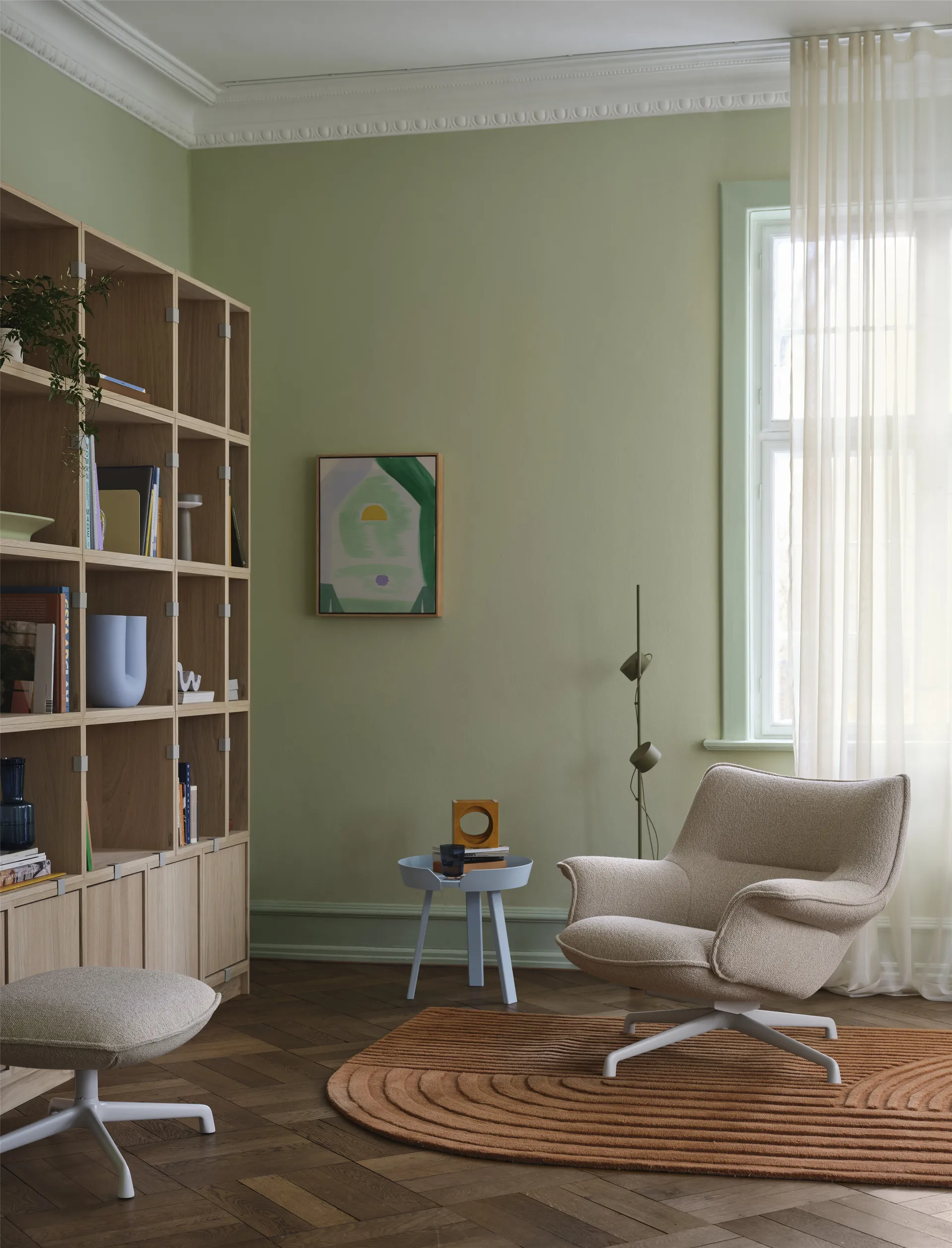 Stacked storage system Bookcase Configuration 1, White Muuto