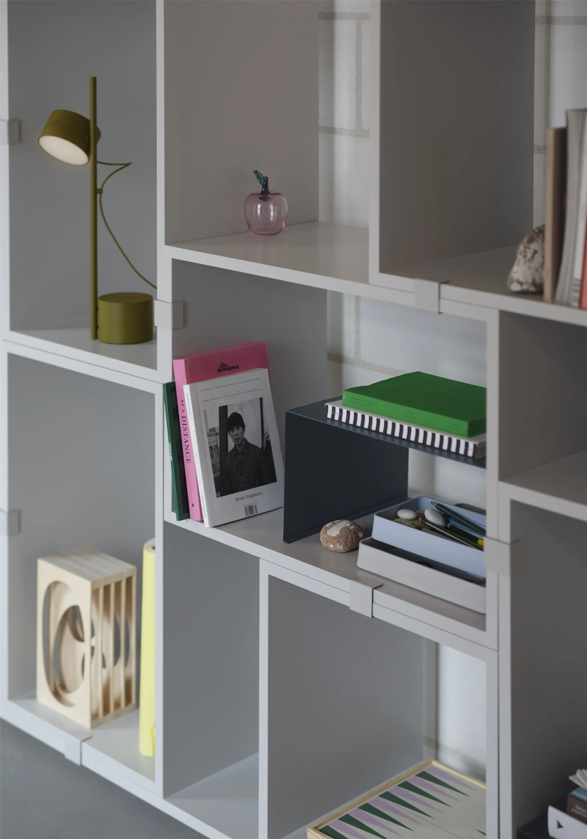 Stacked storage system bookcase configuration 3, White Muuto