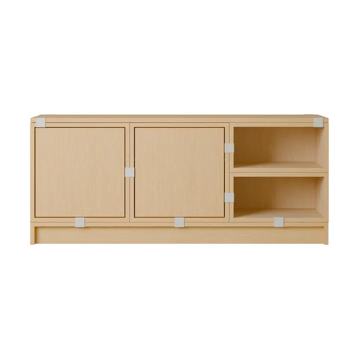 Stacked storage system hallway configuration 2 - Oak - Muuto