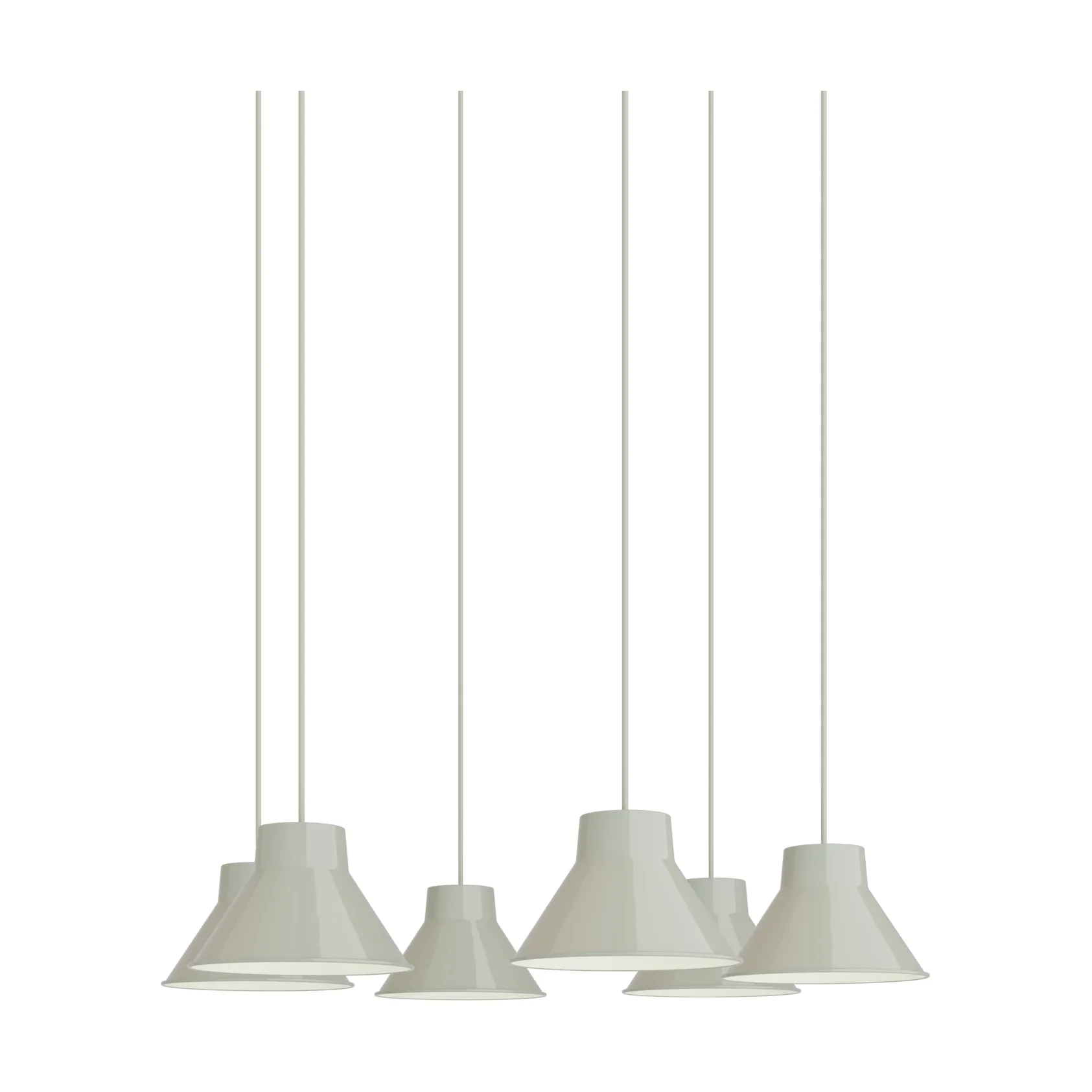 Top Pendant Cluster 6 pendant, Grey, Ø21 cm Muuto