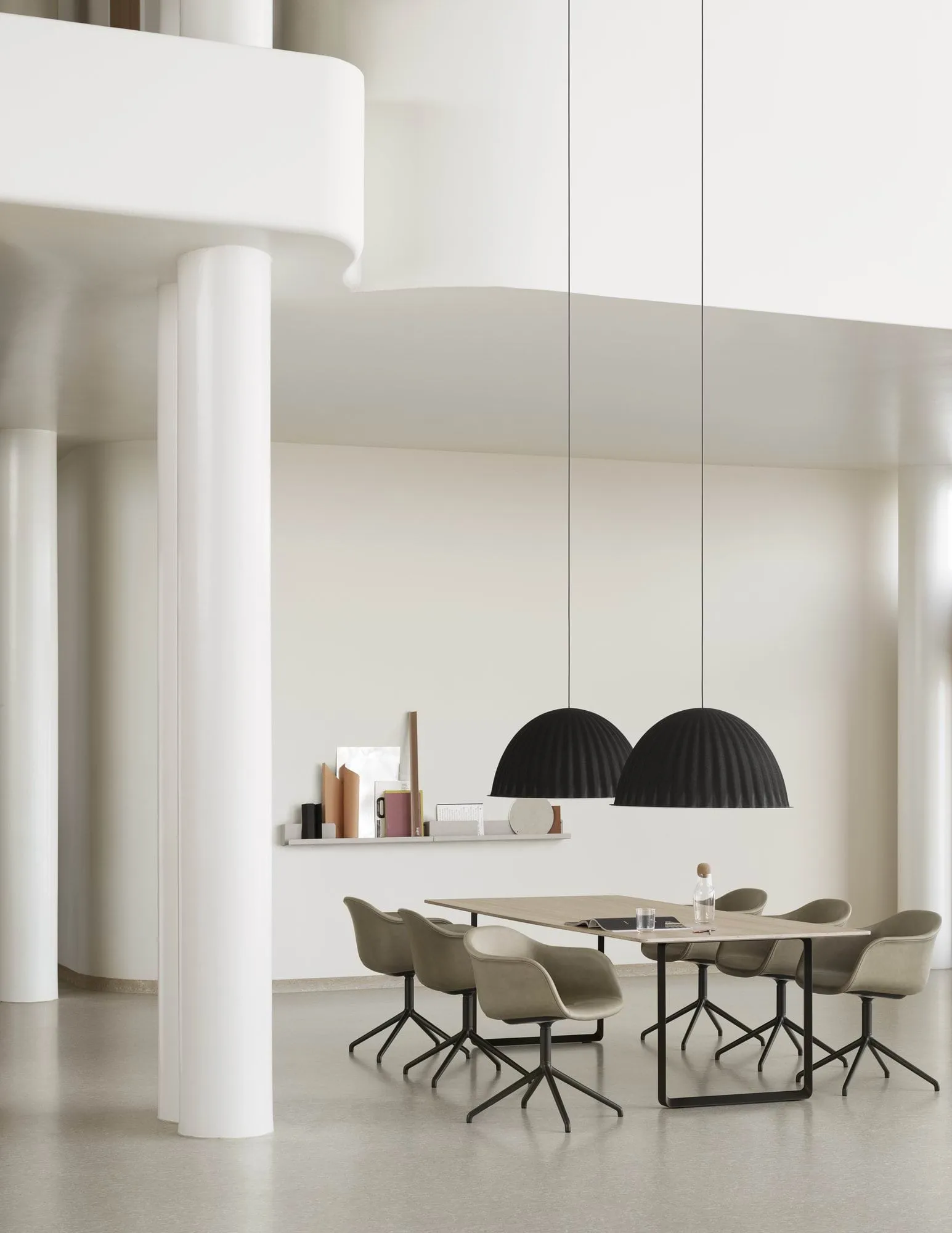 Under The Bell Ceiling Lamp O 55 Cm, Blue grey Muuto