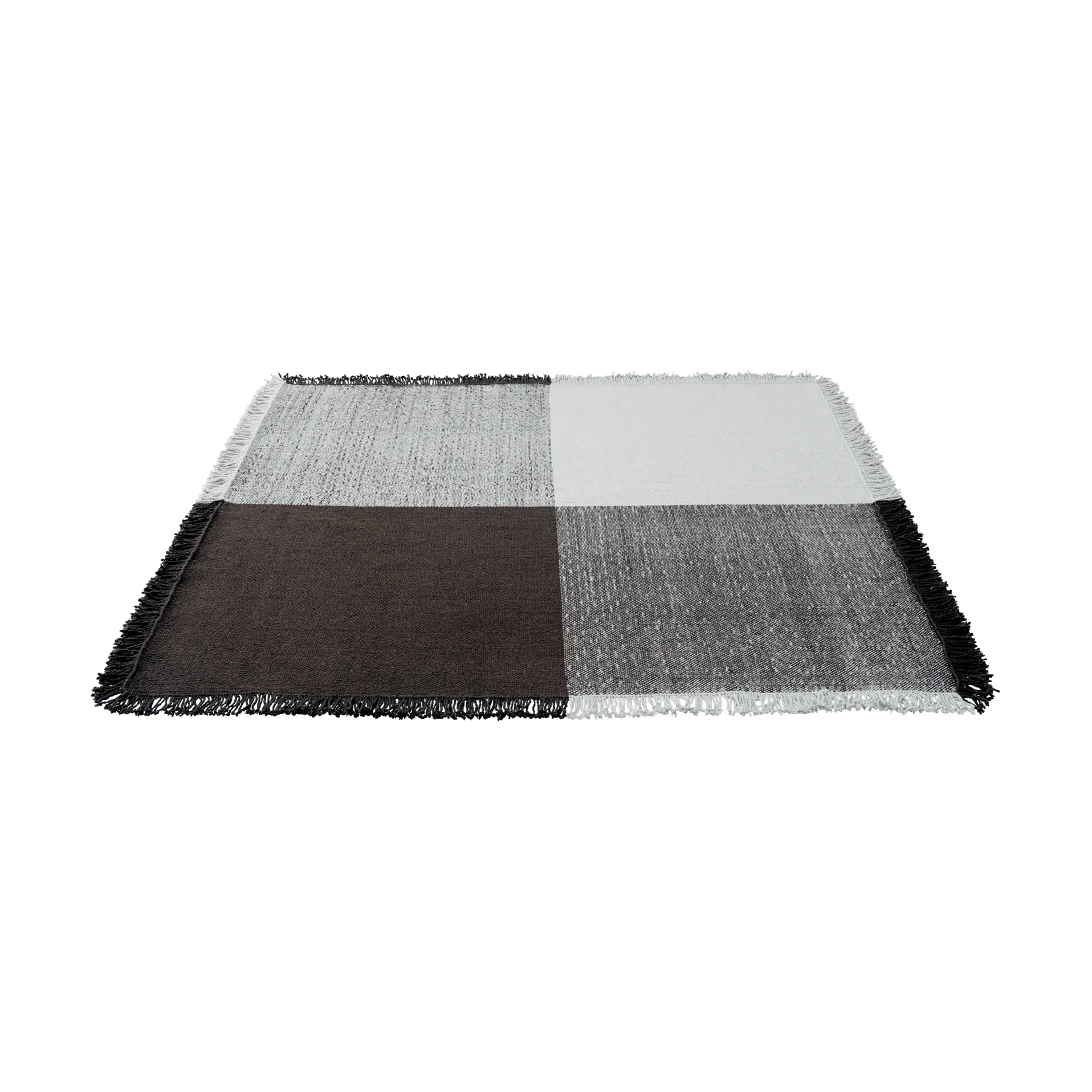 Verso wool rug, Cool grey-dark brown, 258x258 cm Muuto