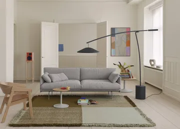 Verso wool rug - Pale green-warm brown, 258x258 cm - Muuto