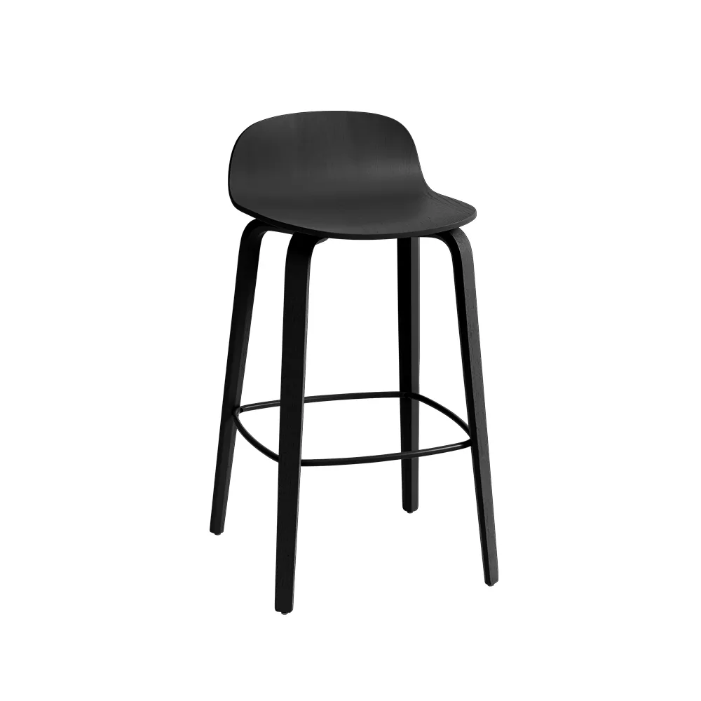 Visu barstool 65 cm, Black-black Muuto