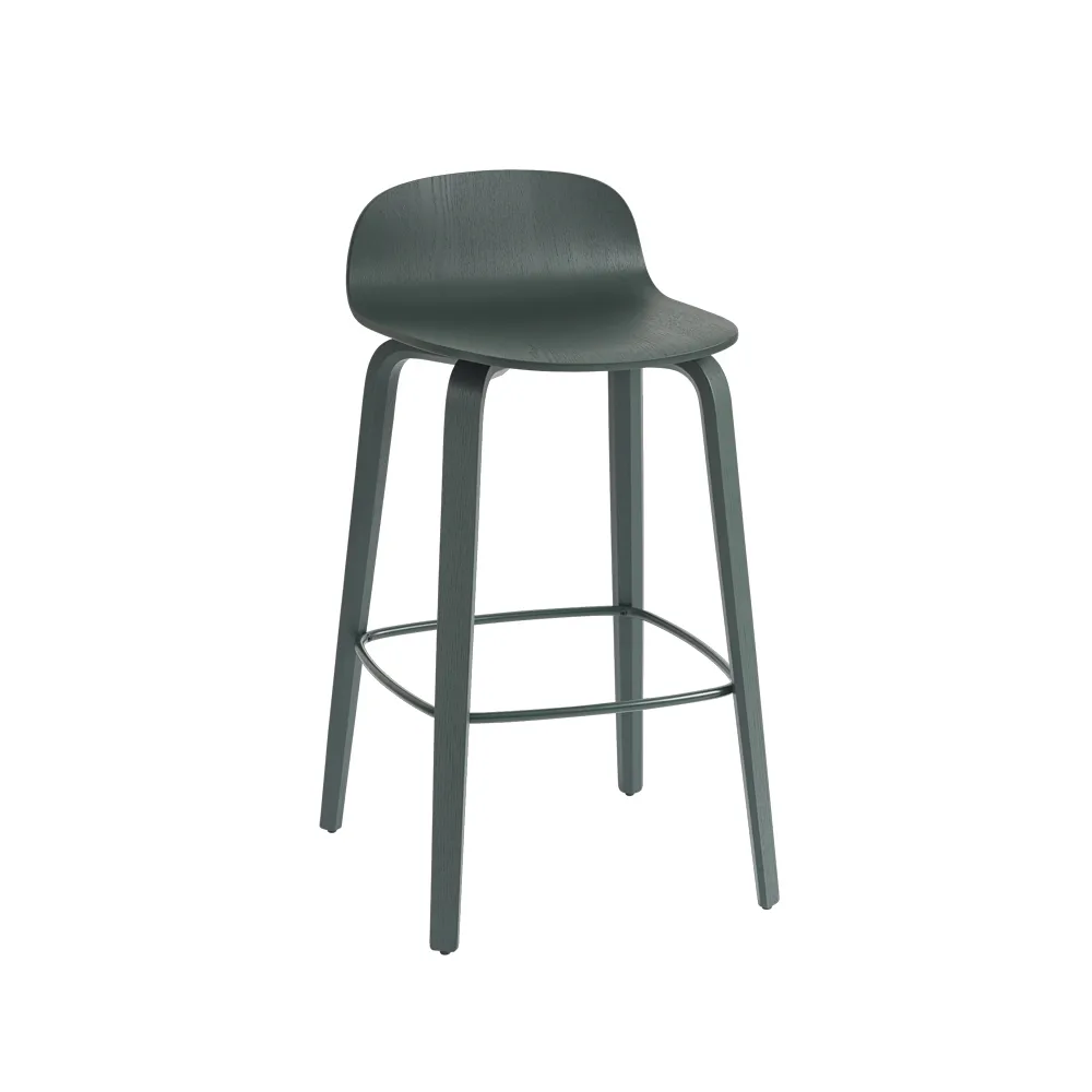 Visu barstool 65 cm, Dark green-dark green Muuto