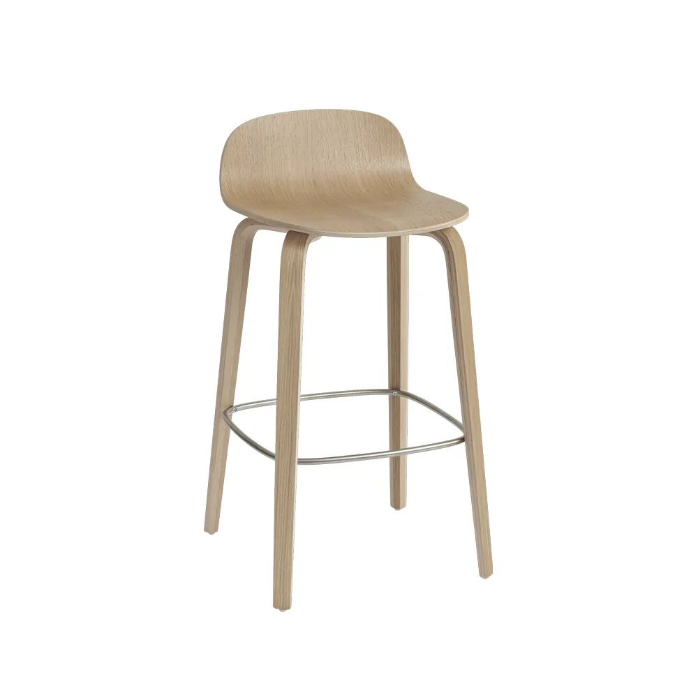 Visu barstool 65 cm, Oak-oak Muuto