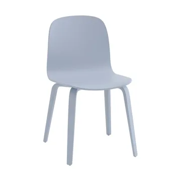 Visu chair wooden base - Light blue - Muuto