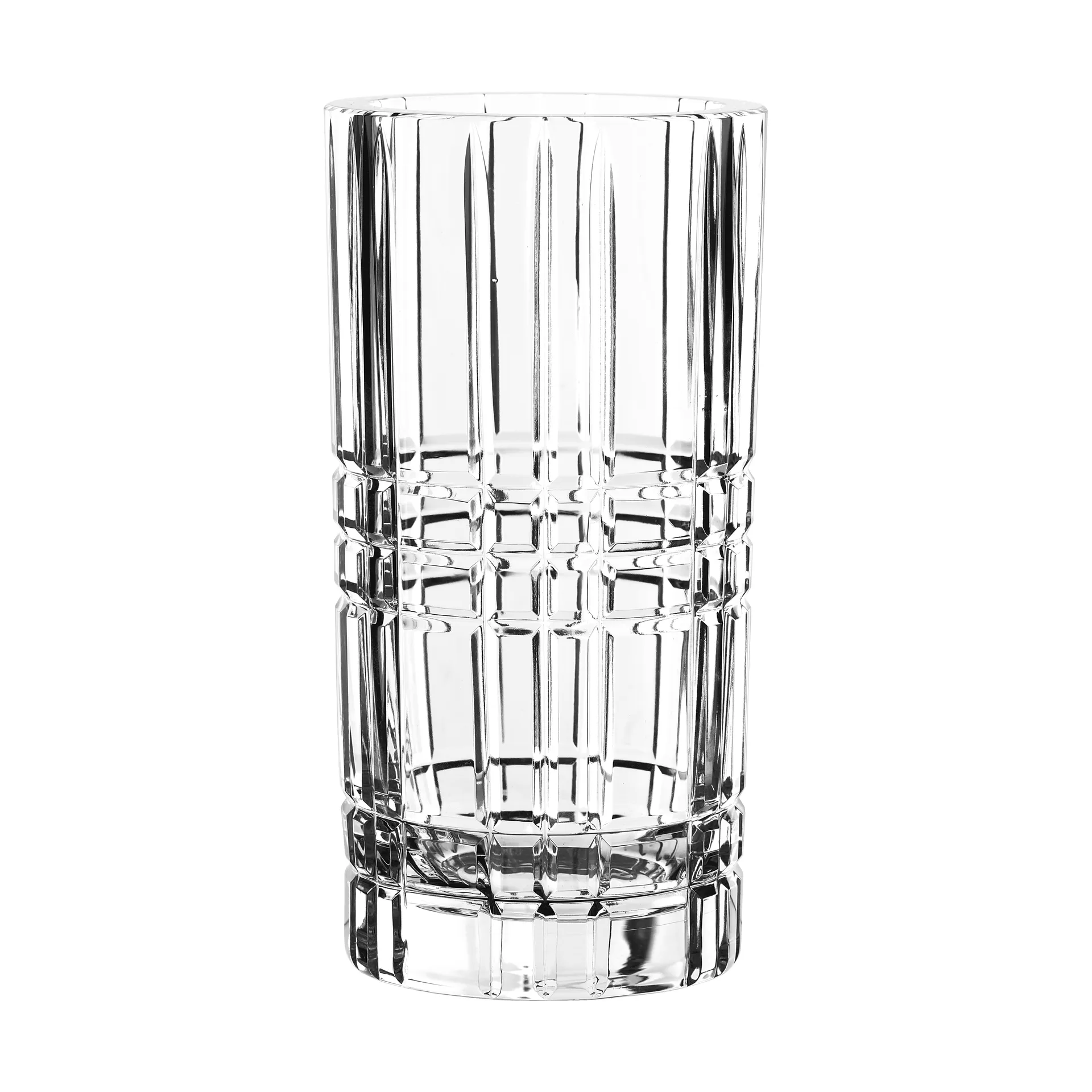 Square vase, Crystal glass, 23 cm Nachtmann