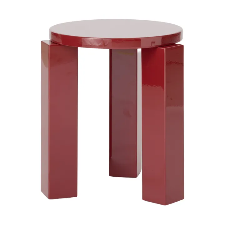 Atlas round stool - Burgundy, Ø36x44 cm - New Works