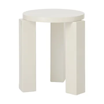 Atlas round stool - Cream, Ø36x44 cm - New Works