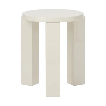 Atlas round stool - Cream, Ø36x44 cm - New Works