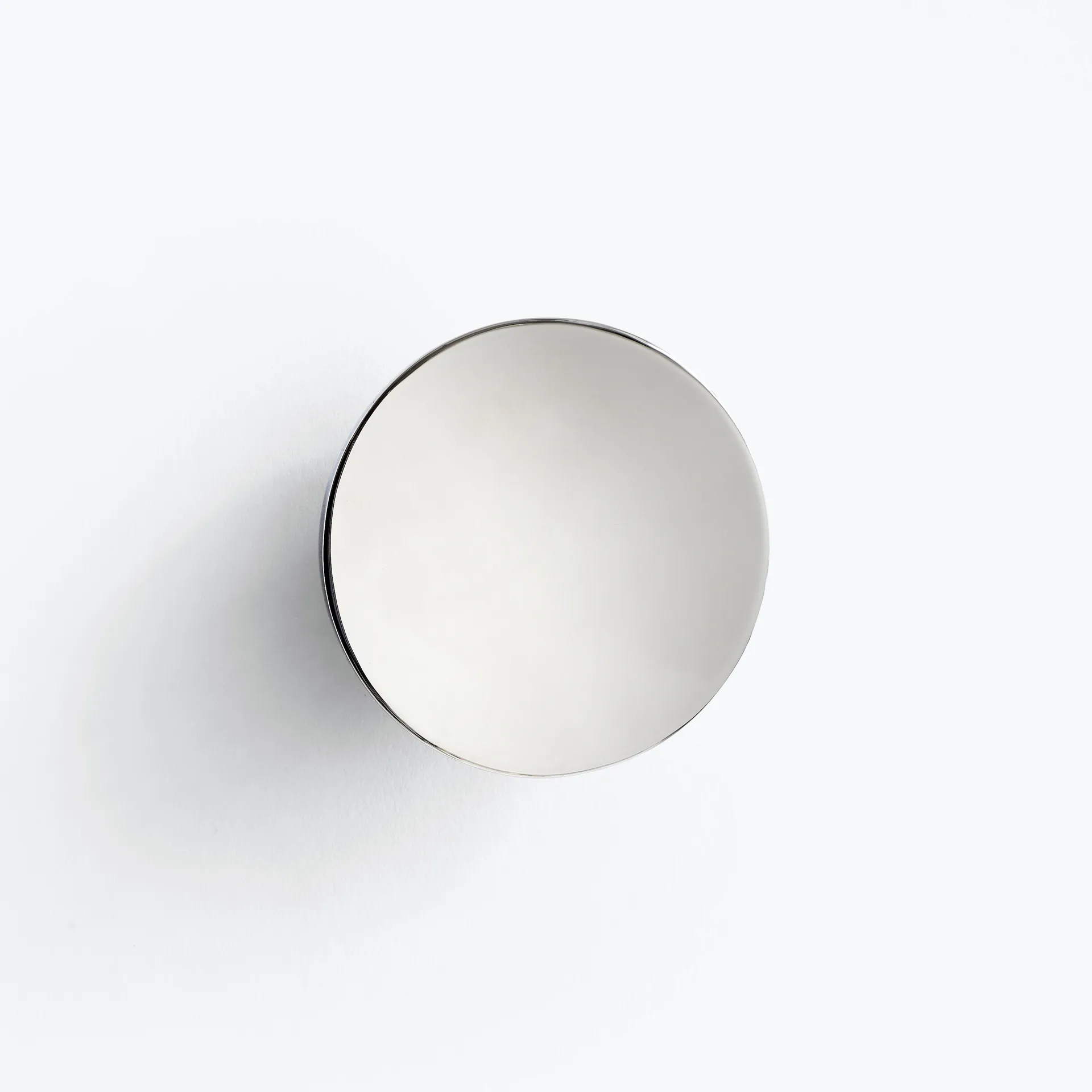Aura wall mirror small, Stainless steel New Works