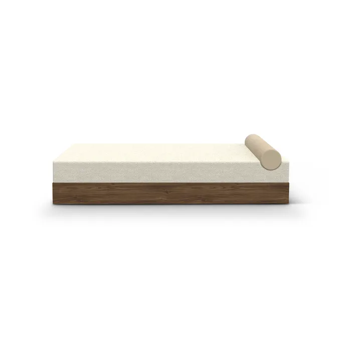 Mass daybed 200x75x51 cm - Karakorum ivory 001-walnut - New Works