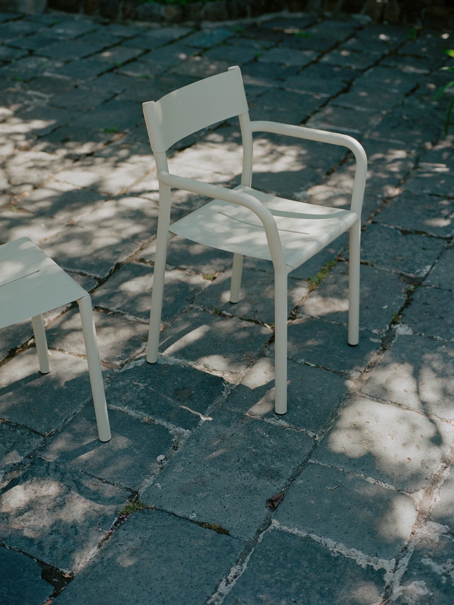 May Armchair Outdoor armchair, Light grey New Works