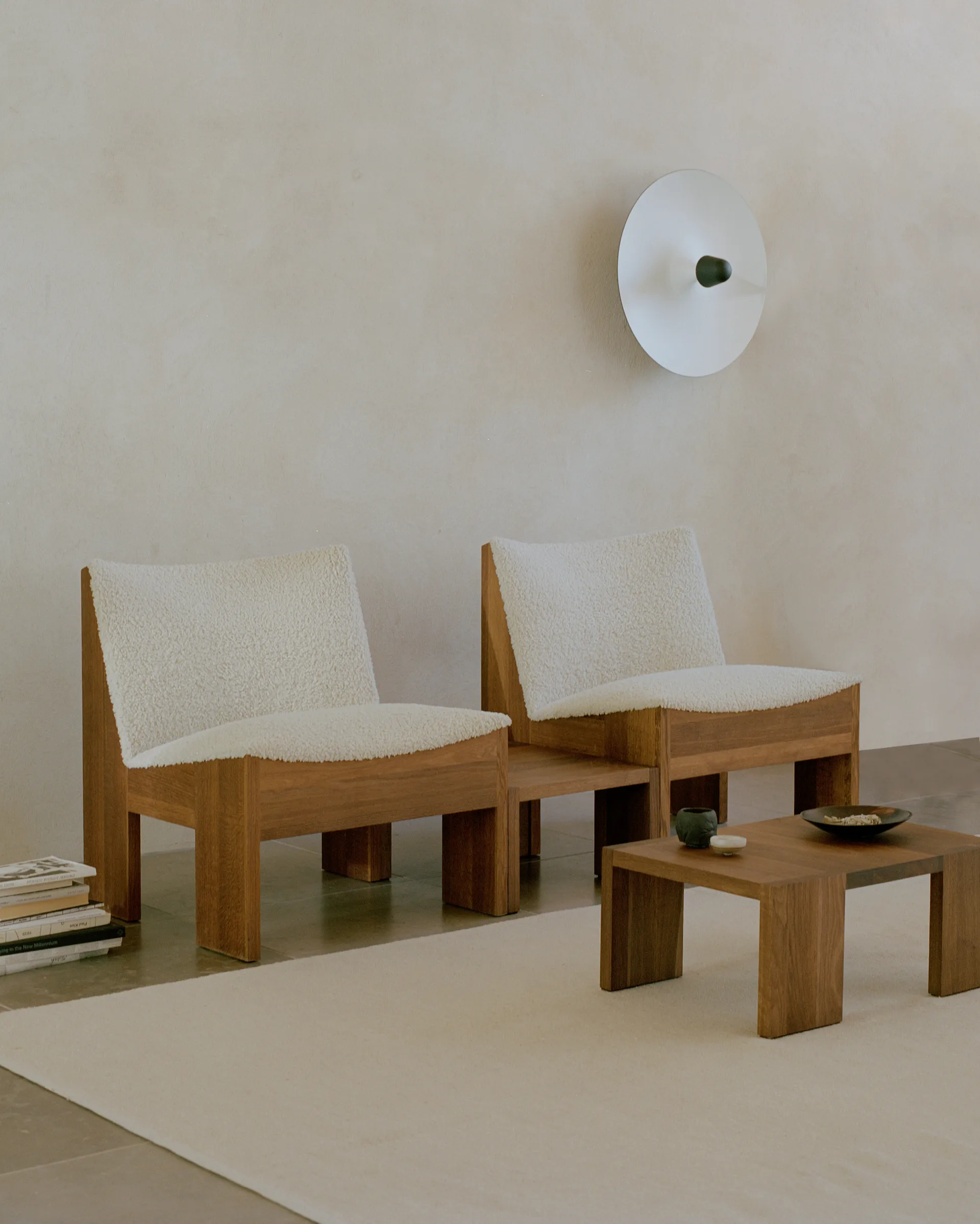 Tennon coffee table, Fumed Oak, 61x43 cm New Works