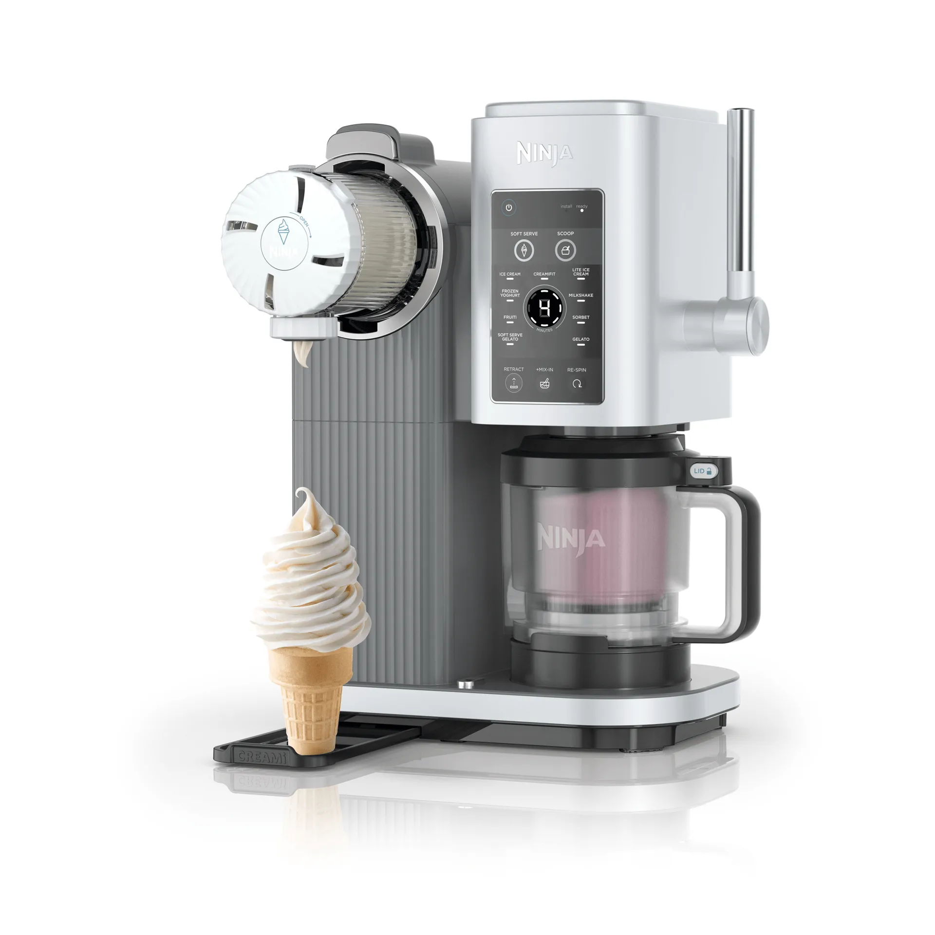 Ninja Creami Swirl ice cream and dessert maker, Black Ninja Ninja Creami Swirl ice cream and dessert maker, Black Ninja